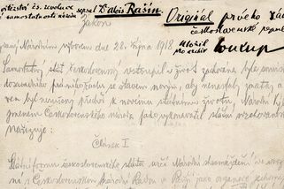 „Necourejte se pořád a zavřete dveře!“ Rodný list Československa byl v antikvariátu - Médium.cz